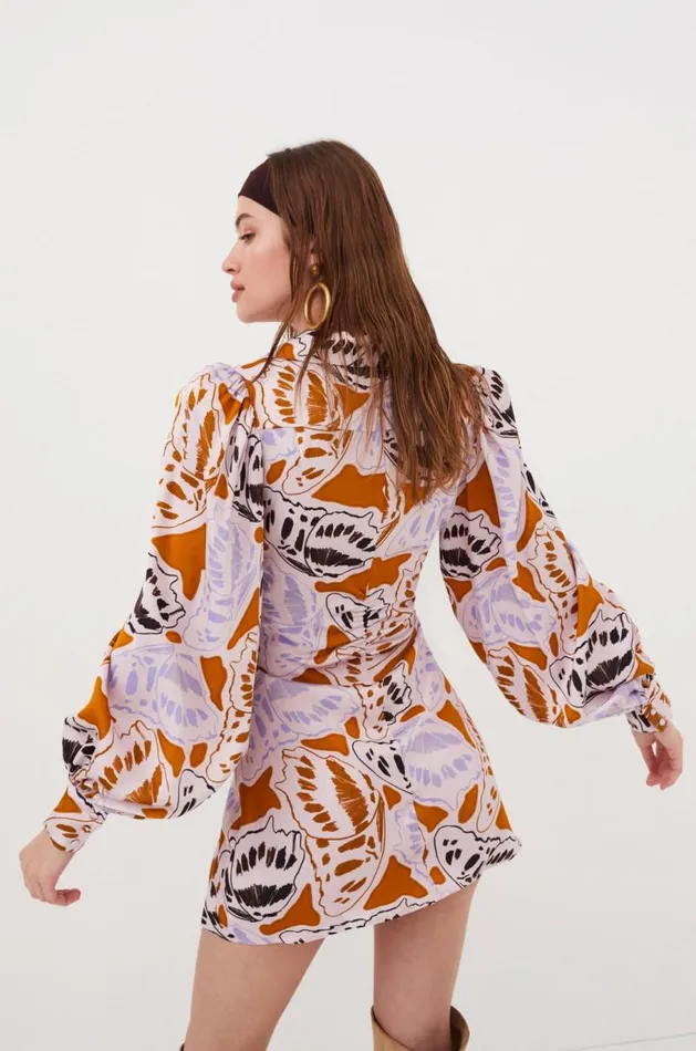 For Love and Lemons Dresses Esmeralda Mini Dress Orange 8211 Women