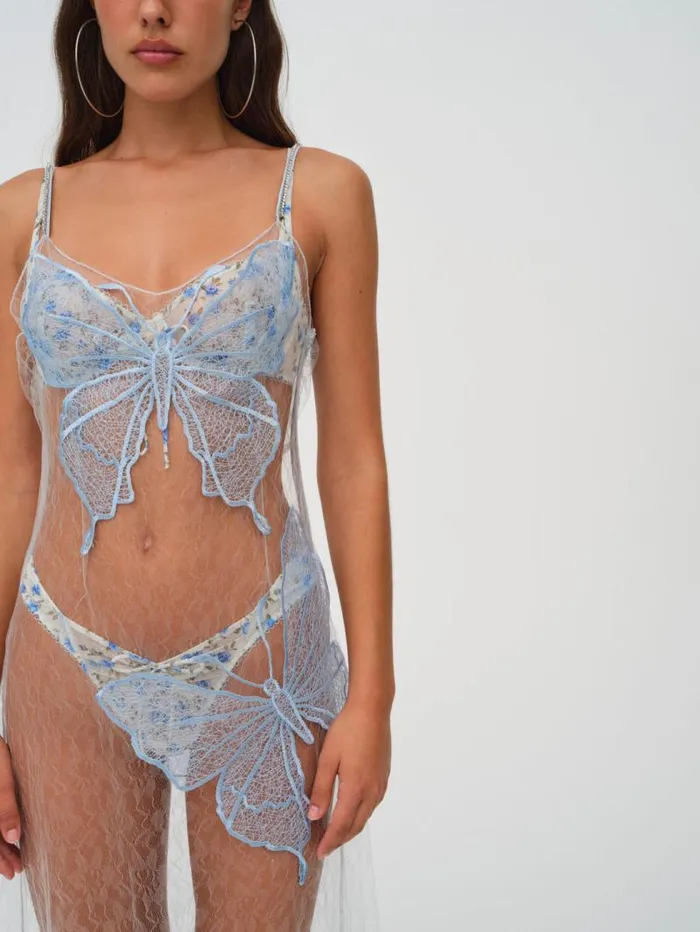 For Love and Lemons Dresses Evianna Maxi Dress Blue 8211 Women