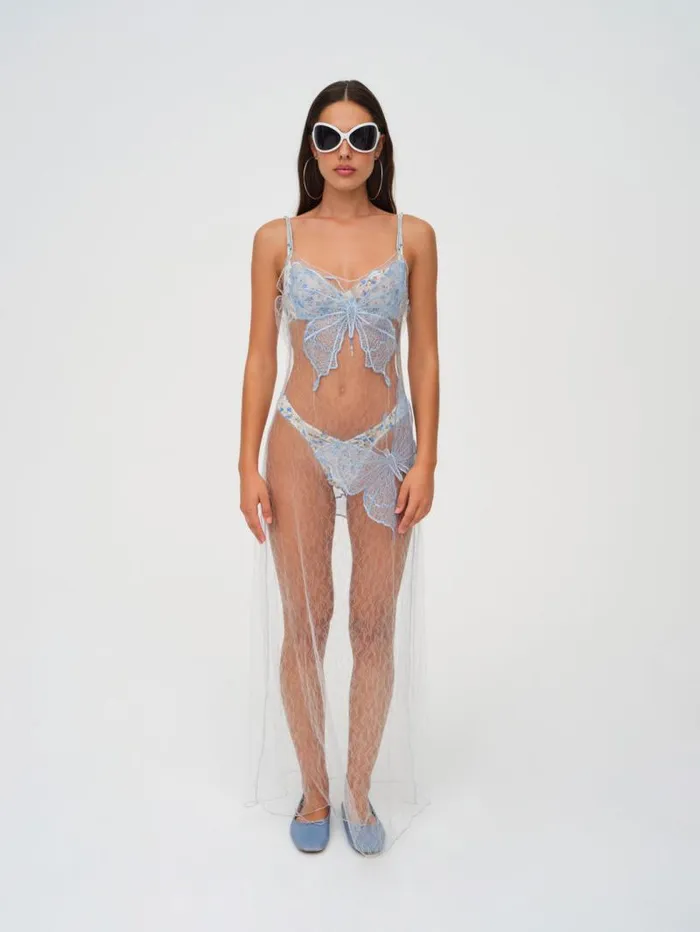 For Love and Lemons Dresses Evianna Maxi Dress Blue 8211 Women