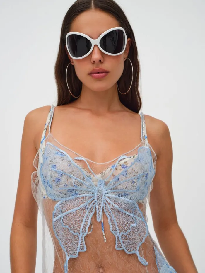 For Love and Lemons Dresses Evianna Maxi Dress Blue 8211 Women