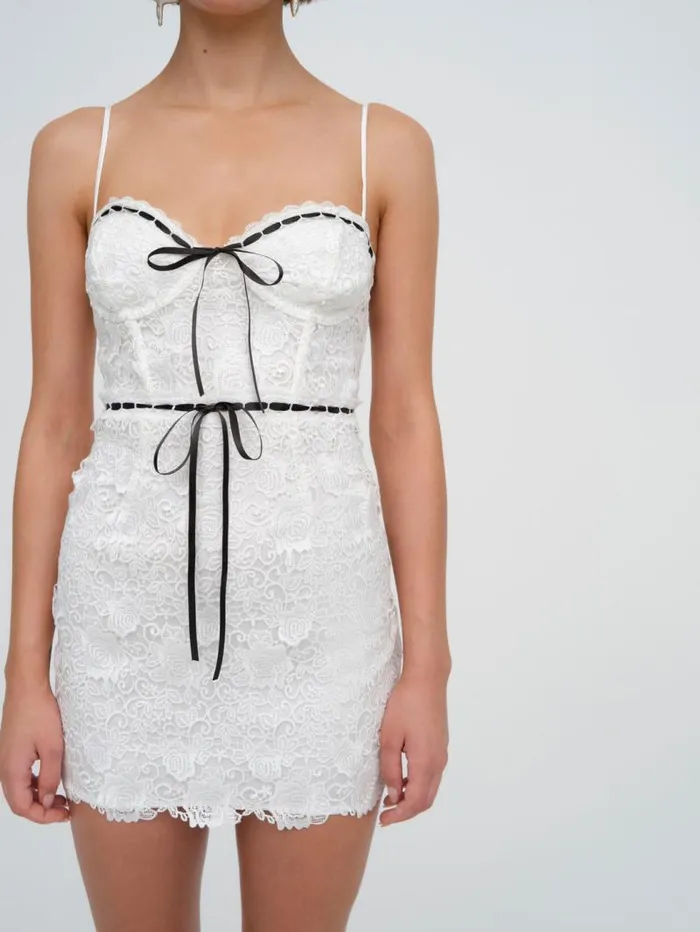 For Love and Lemons Dresses Josette Mini Dress White 8211 Women