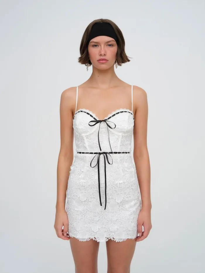 For Love and Lemons Dresses Josette Mini Dress White 8211 Women