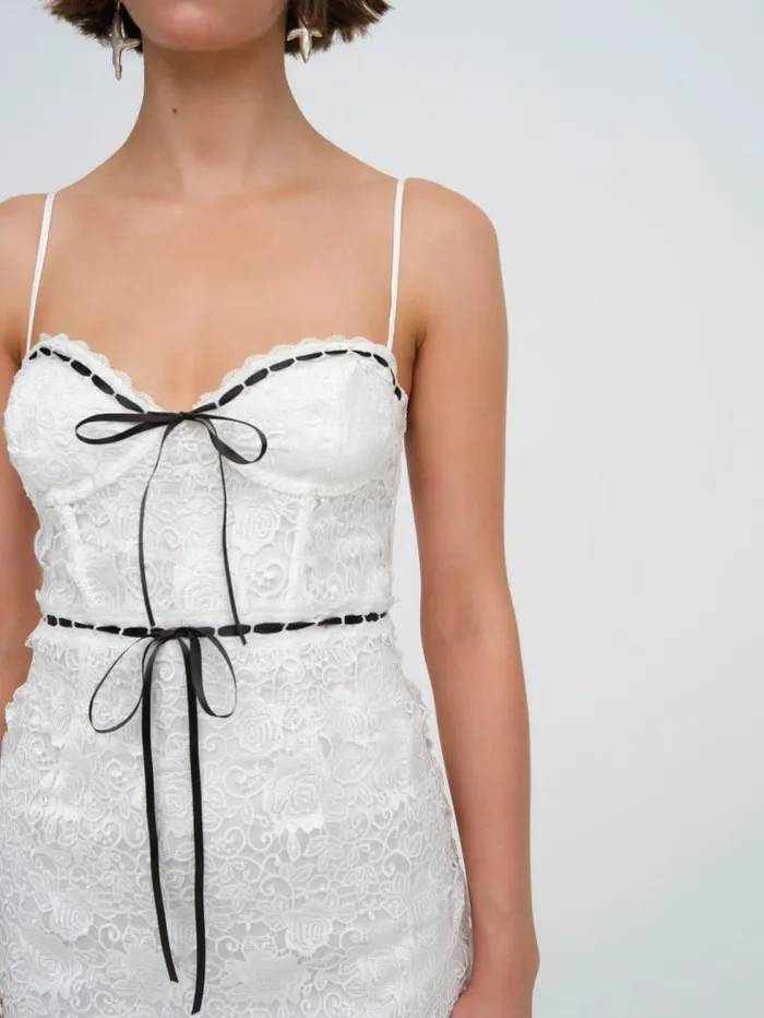 For Love and Lemons Dresses Josette Mini Dress White 8211 Women