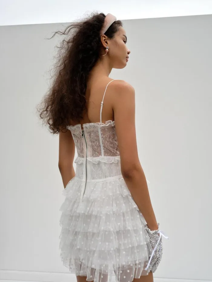 For Love and Lemons Dresses Jules Mini Dress White 8211 Women