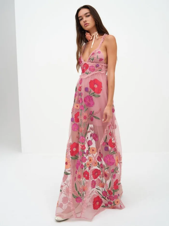 For Love and Lemons Dresses Kaylee Maxi Dress Pink 8211 Women