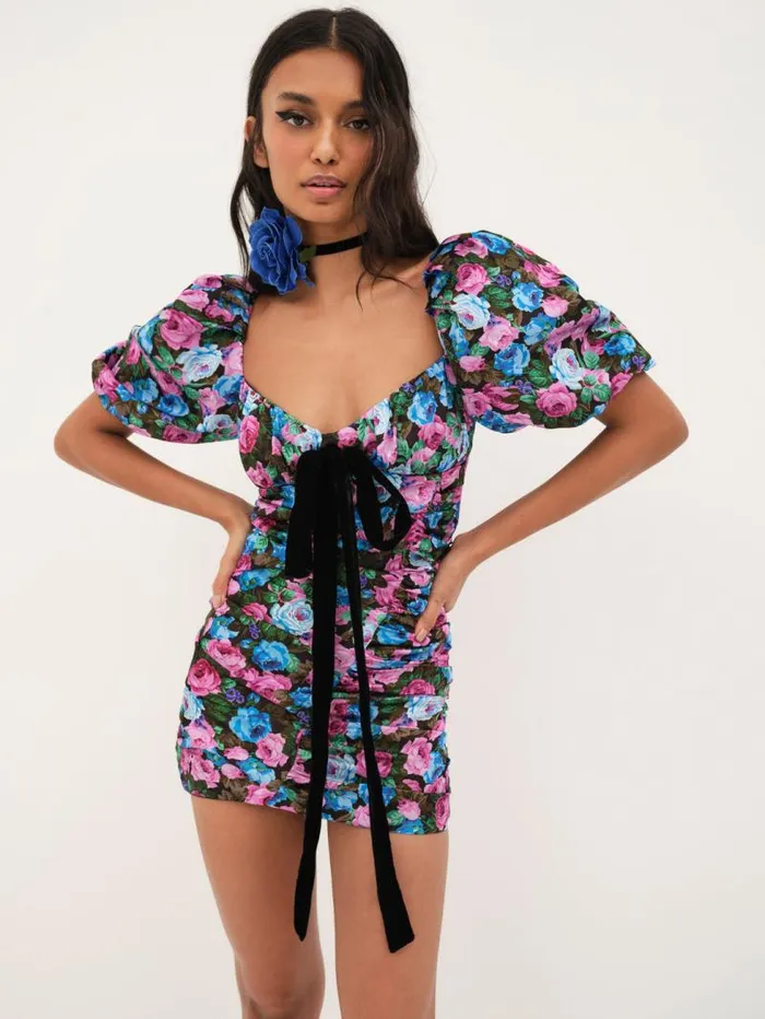 For Love and Lemons Dresses Marley Mini Dress Blue 8211 Women