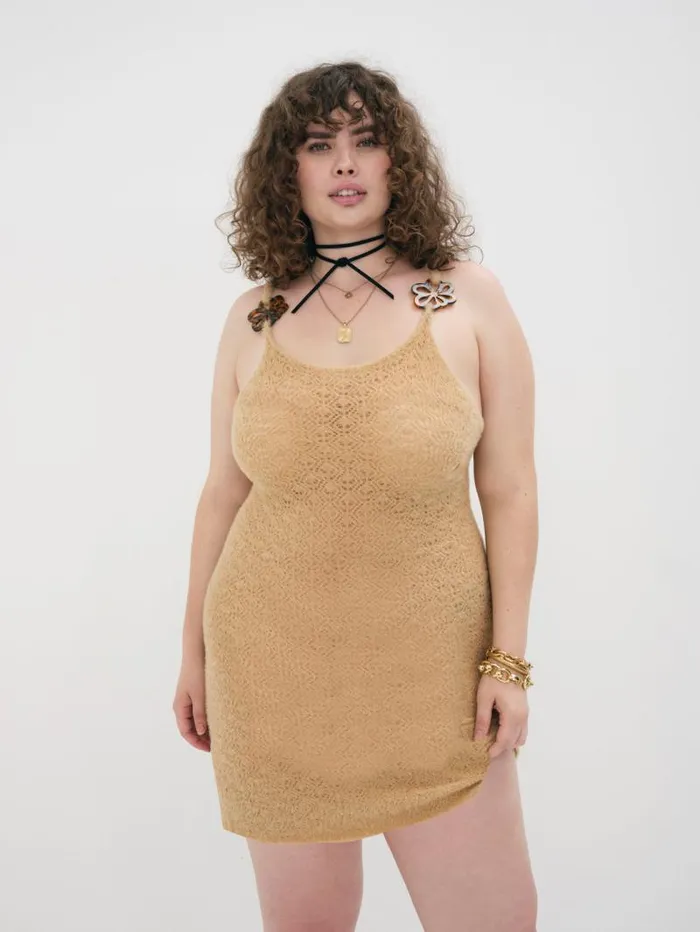 For Love and Lemons Dresses Mirabel Mini Dress Beige 8211 Women