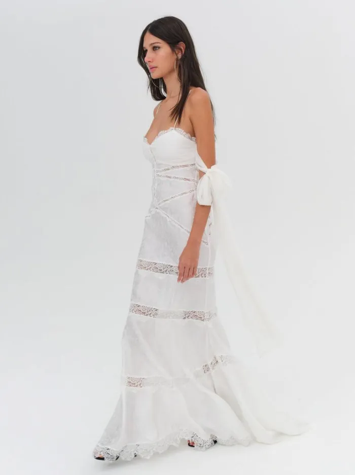 For Love and Lemons Dresses Rita Lace Gown White 8211 Women For Love and Lemons Dresses Rita Lace Gown White 8211 Women