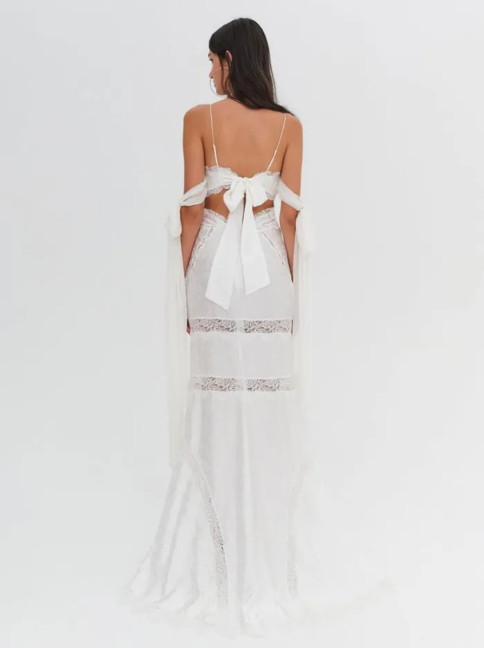 For Love and Lemons Dresses Rita Lace Gown White 8211 Women For Love and Lemons Dresses Rita Lace Gown White 8211 Women