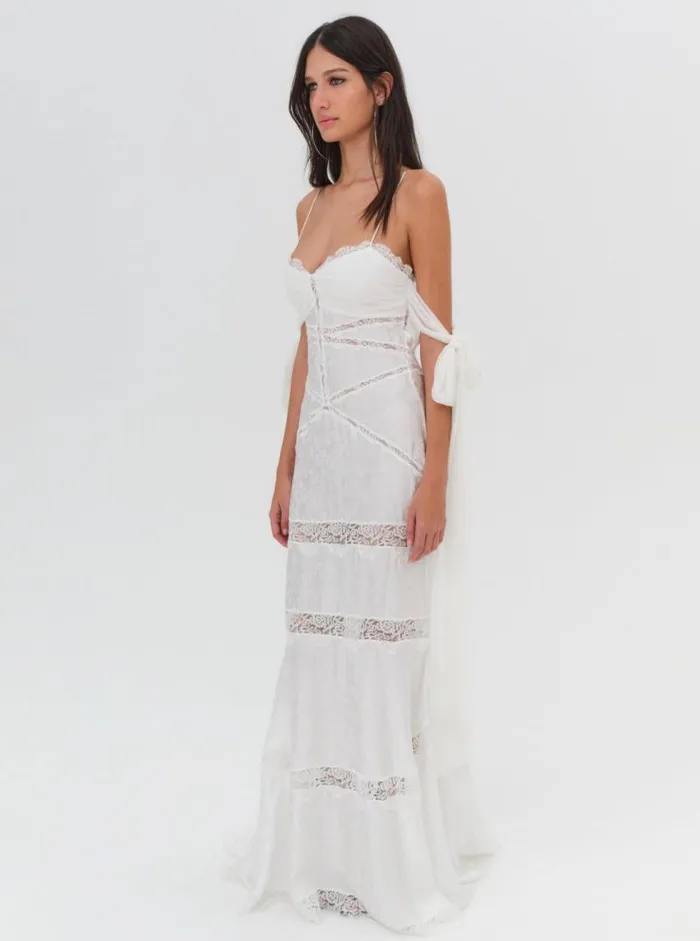 For Love and Lemons Dresses Rita Lace Gown White 8211 Women For Love and Lemons Dresses Rita Lace Gown White 8211 Women