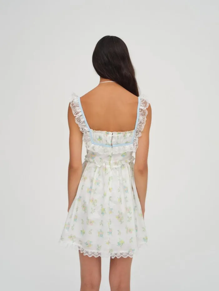 For Love and Lemons Dresses Sage Mini Dress White 8211 Women