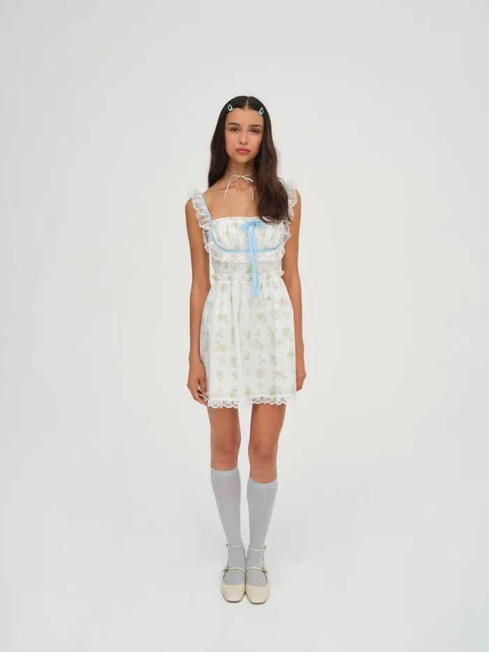 For Love and Lemons Dresses Sage Mini Dress White 8211 Women