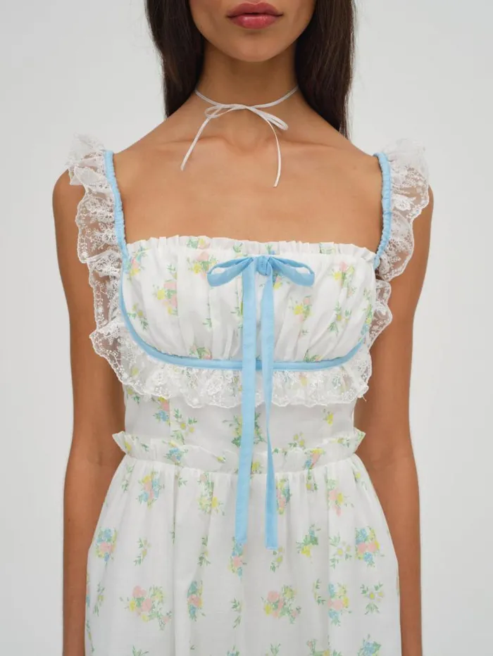 For Love and Lemons Dresses Sage Mini Dress White 8211 Women