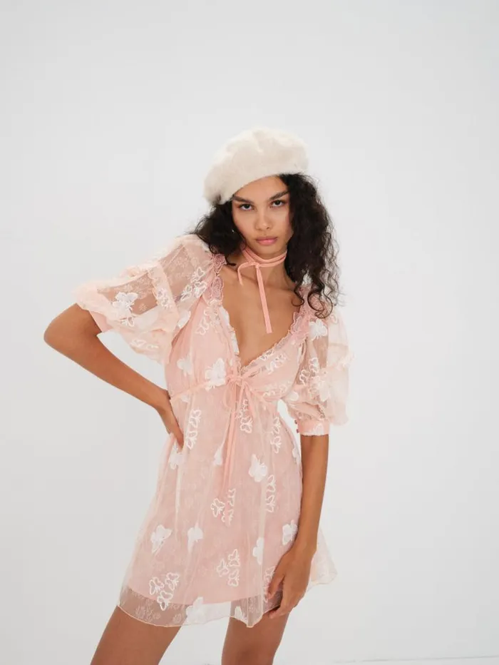 For Love and Lemons Dresses Shari Mini Dress Orange 8211 Women