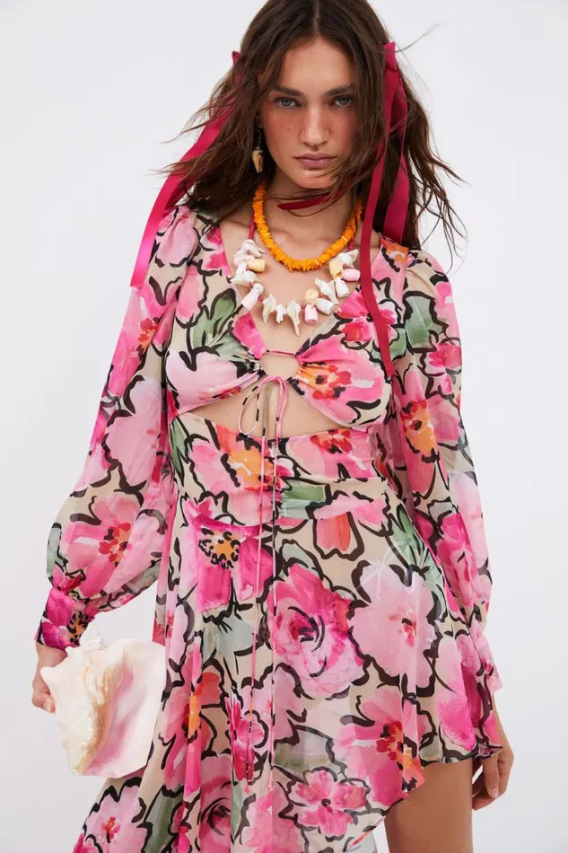 For Love and Lemons Dresses Tiana Midi Dress Pink 8211 Women