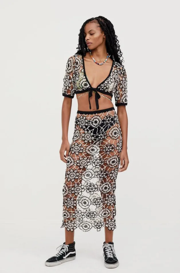 For Love and Lemons Knitwear Sofia Crop Top Black 8211 Women For Love and Lemons Knitwear Sofia Crop Top Black 8211 Women