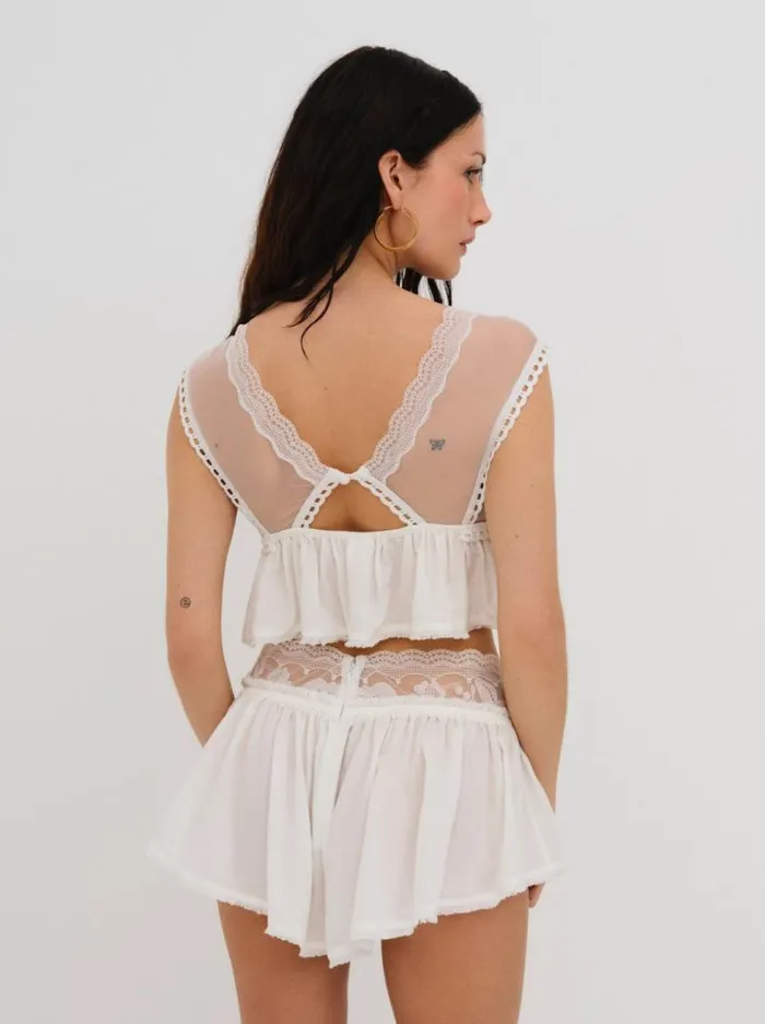For Love and Lemons Lingerie Alexa Sleep Top Ivory 8211 Women