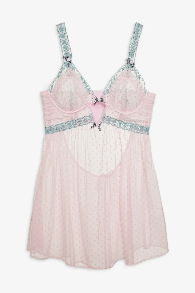 For Love and Lemons Lingerie Anya Slip Dress Pink 8211 Women