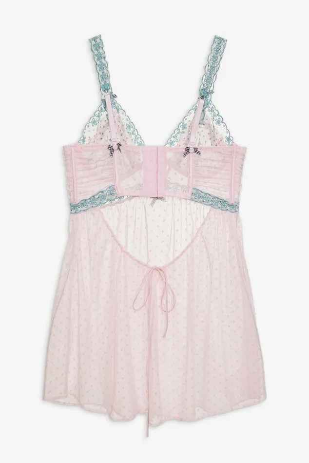 For Love and Lemons Lingerie Anya Slip Dress Pink 8211 Women