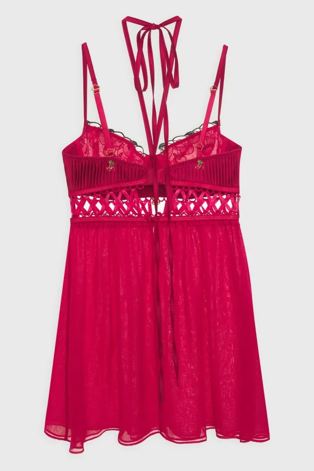 For Love and Lemons Lingerie Cherie Slip Dress Red 8211 Women