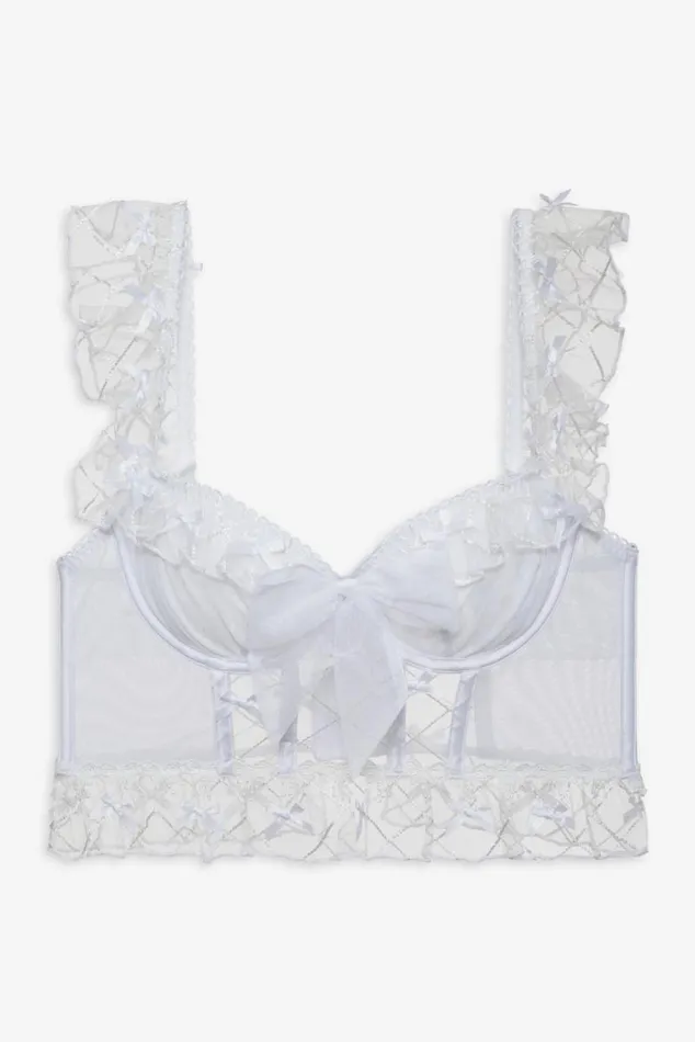 For Love and Lemons Lingerie Fiorella Bustier White 8211 Women