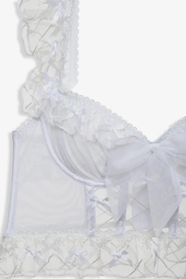For Love and Lemons Lingerie Fiorella Bustier White 8211 Women