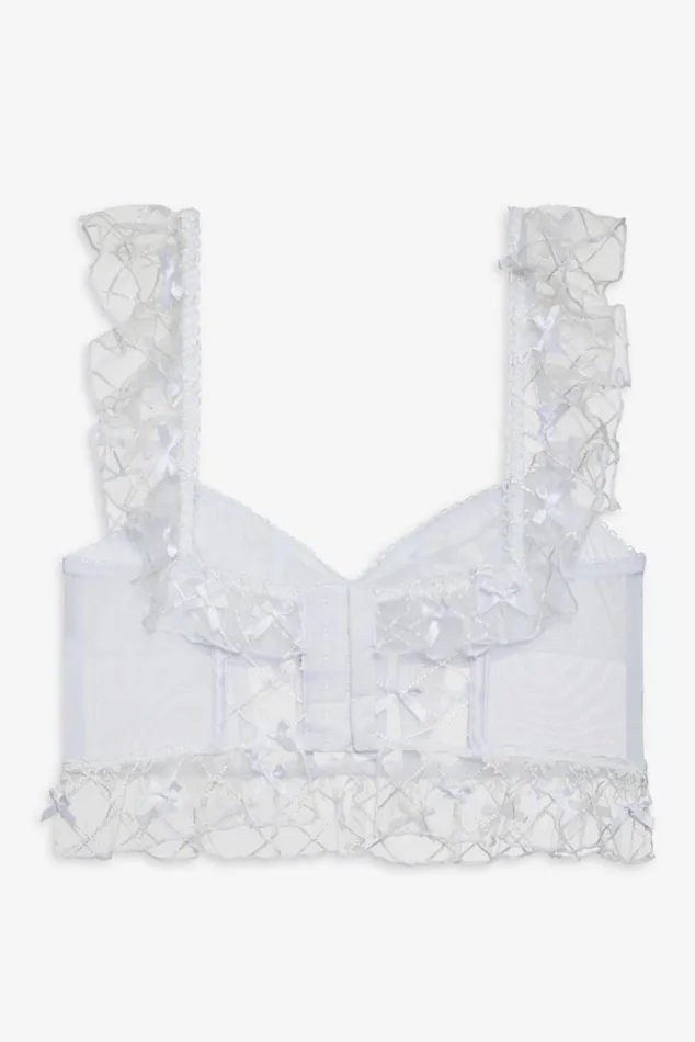 For Love and Lemons Lingerie Fiorella Bustier White 8211 Women