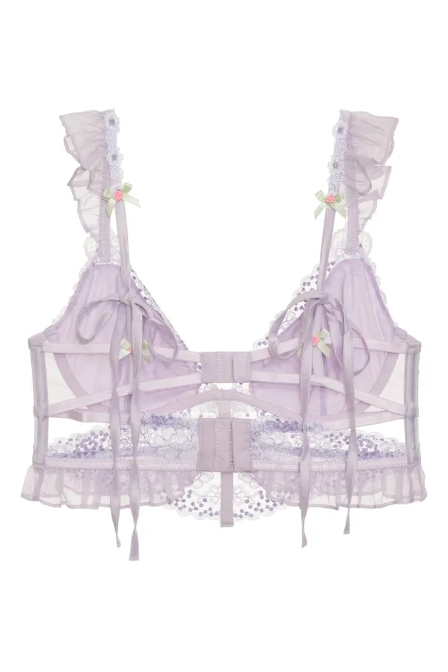 For Love and Lemons Lingerie Margaux Bustier Purple 8211 Women