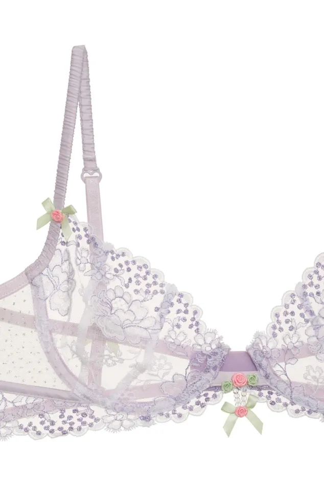 For Love and Lemons Lingerie Margaux Underwire Bra Purple 8211 Women