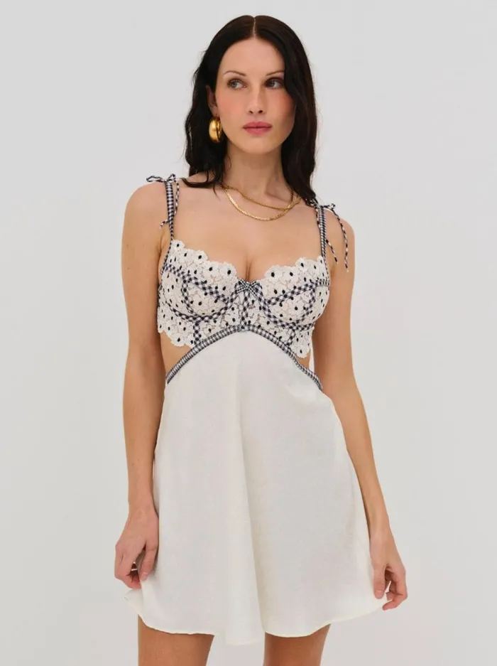 For Love and Lemons Lingerie Odette Slip Dress White 8211 Women