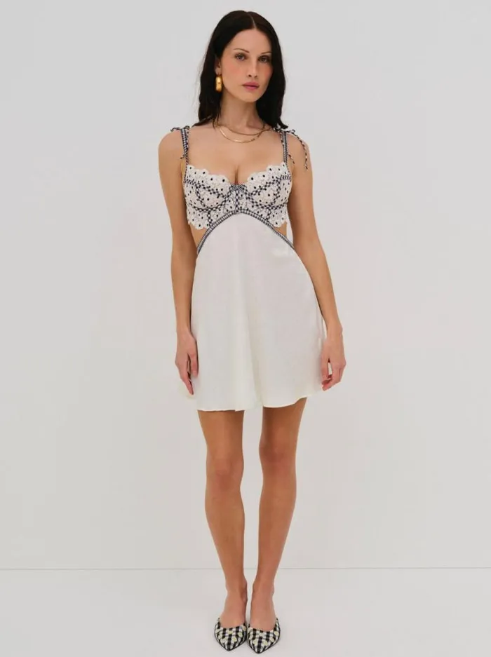 For Love and Lemons Lingerie Odette Slip Dress White 8211 Women