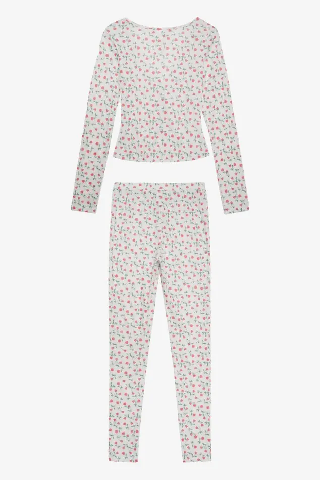 For Love and Lemons Lingerie Pointelle Long Sleeve Sleep Set White 8211 Women For Love and Lemons Lingerie Pointelle Long Sleeve Sleep Set White 8211 Women