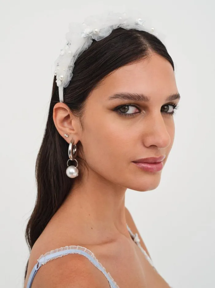 For Love and Lemons Lingerie Zoeva Headband White 8211 Women