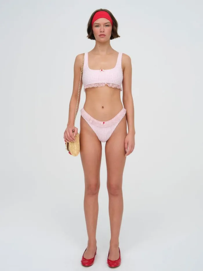 For Love and Lemons Swim Haiden Bikini Top Pink 8211 Women For Love and Lemons Swim Haiden Bikini Top Pink 8211 Women