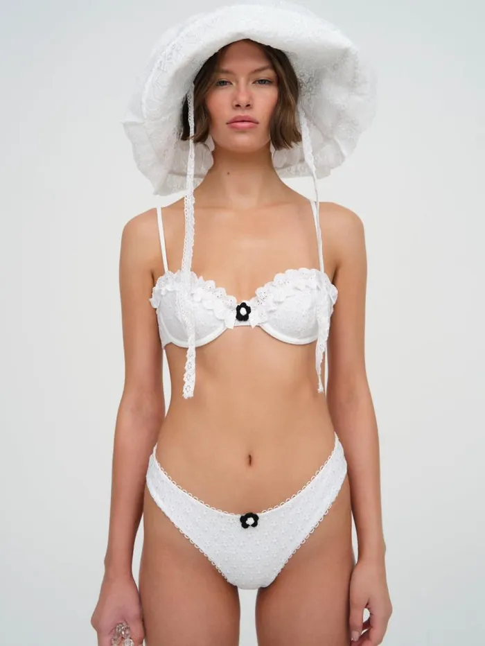 For Love and Lemons Swim Lilith Bikini Bottom White 8211 Women