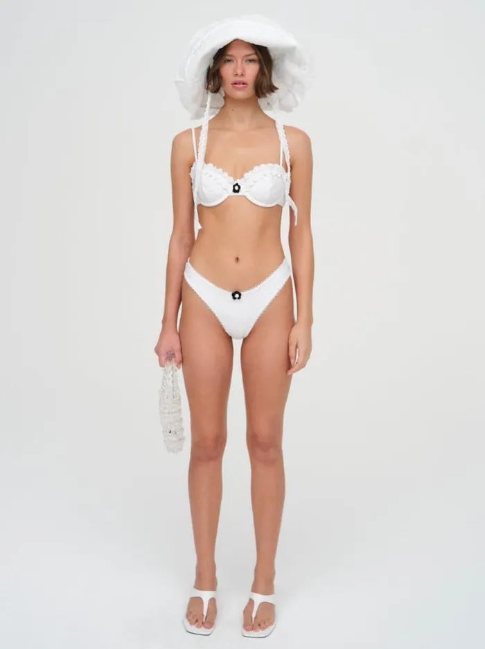 For Love and Lemons Swim Lilith Bikini Bottom White 8211 Women