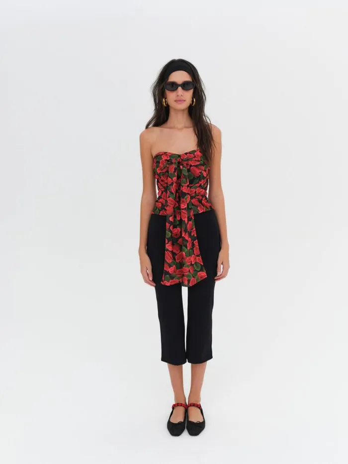 For Love and Lemons Tops Abby Strapless Top Red 8211 Women For Love and Lemons Tops Abby Strapless Top Red 8211 Women