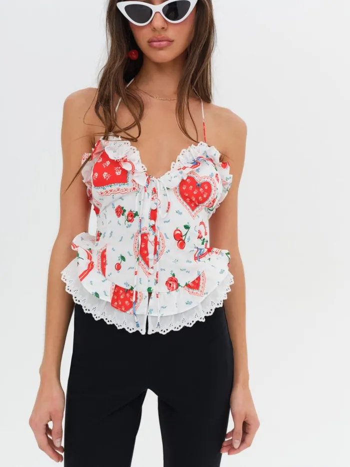 For Love and Lemons Tops Daisy Mae Top White 8211 Women