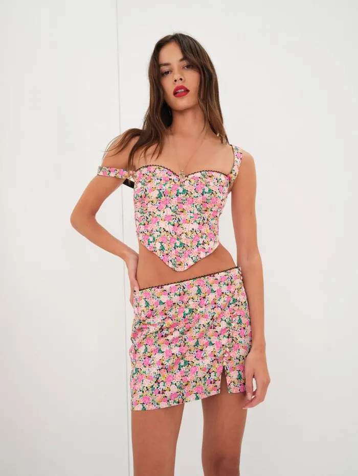 For Love and Lemons Tops Gladiola Corset Top Multi 8211 Women