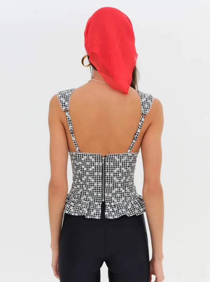 For Love and Lemons Tops Mimi Corset Top Black 8211 Women