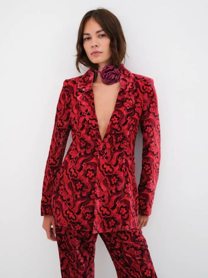 For Love and Lemons Tops Penny Blazer Red 8211 Women