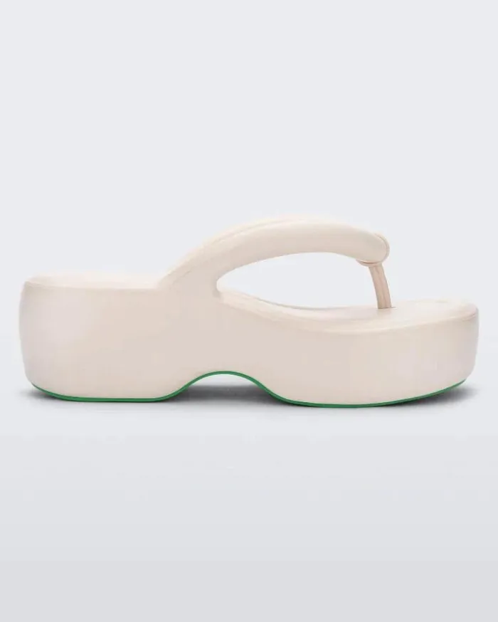 Free Platform Beige Women Melissa Flip Flops