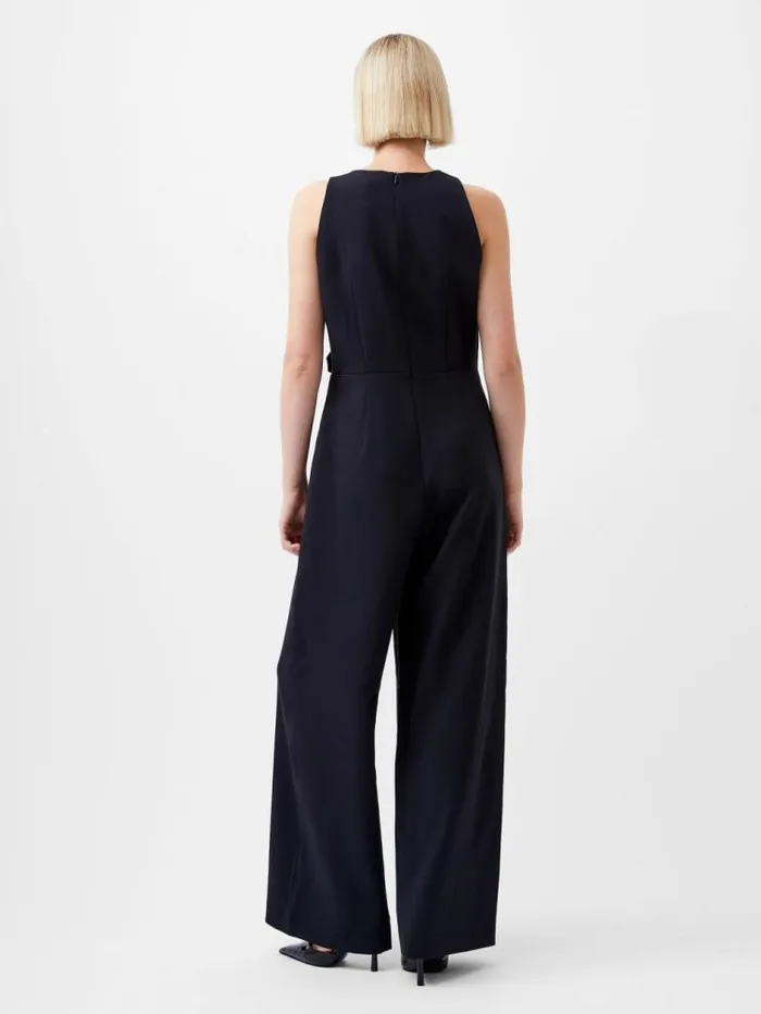 French Connection Azra Twill Jumpsuit Blackout Women Jumpsuits and Playsuits