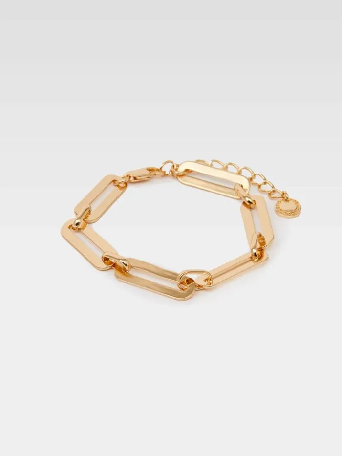 French Connection Chain Link Bracelet Gold Women Jewellery
