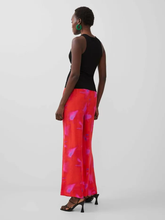 French Connection Christy Eco Delphine Trousers Raspberry Soraurora Women Trousers