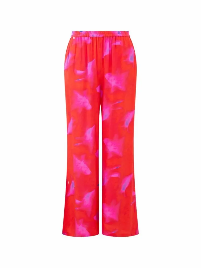 French Connection Christy Eco Delphine Trousers Raspberry Soraurora Women Trousers