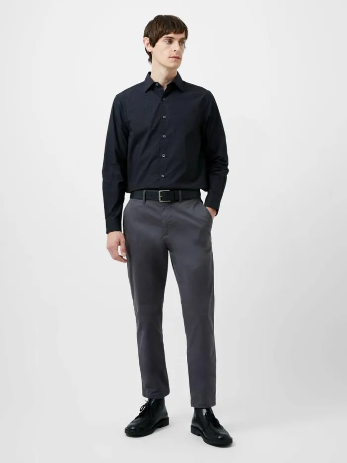 French Connection Classic Collar Printed Shirt Black Print Men Shirts