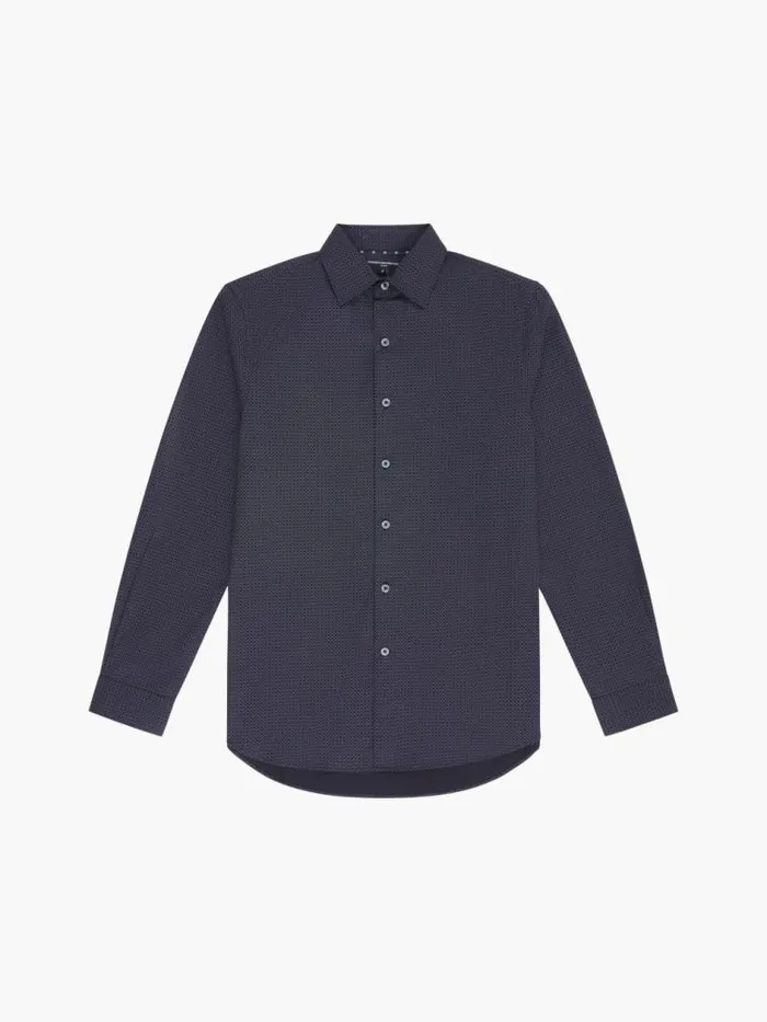 French Connection Classic Collar Printed Shirt Black Print Men Shirts