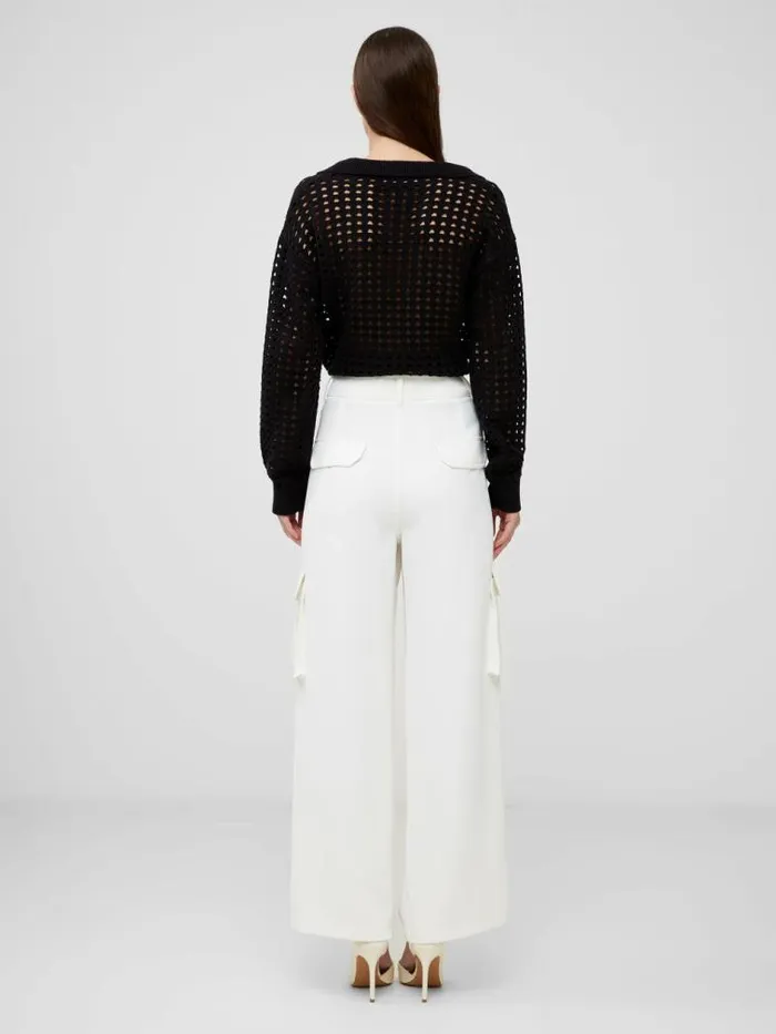 French Connection Combat Trousers Summer White Women Trousers