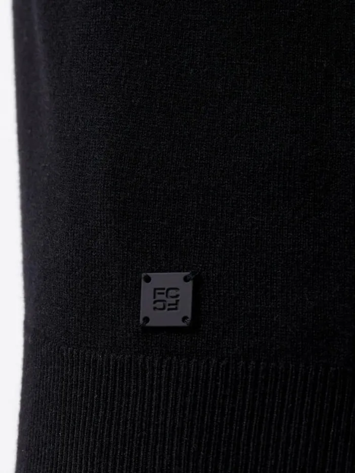 French Connection Crew Neck Knit Jumper Black Men Knitwear